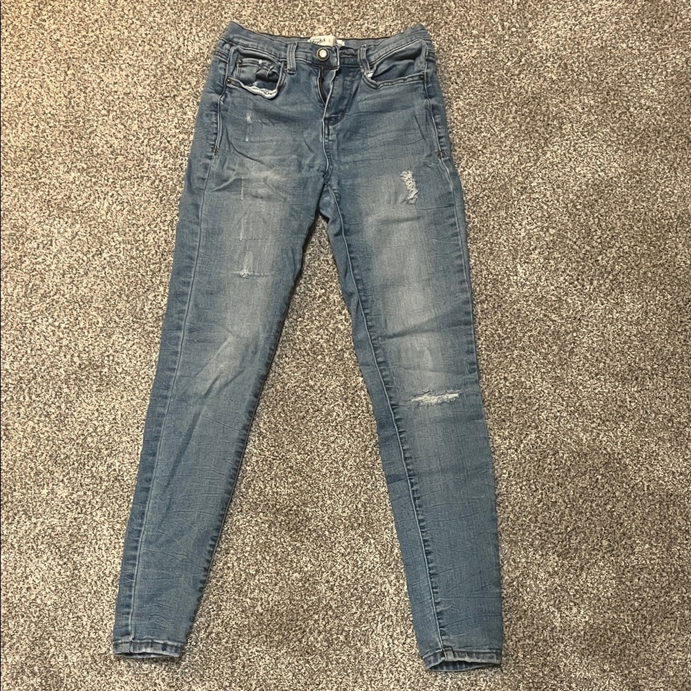 Mudd Kid’s Blue High Rise Jean Legging